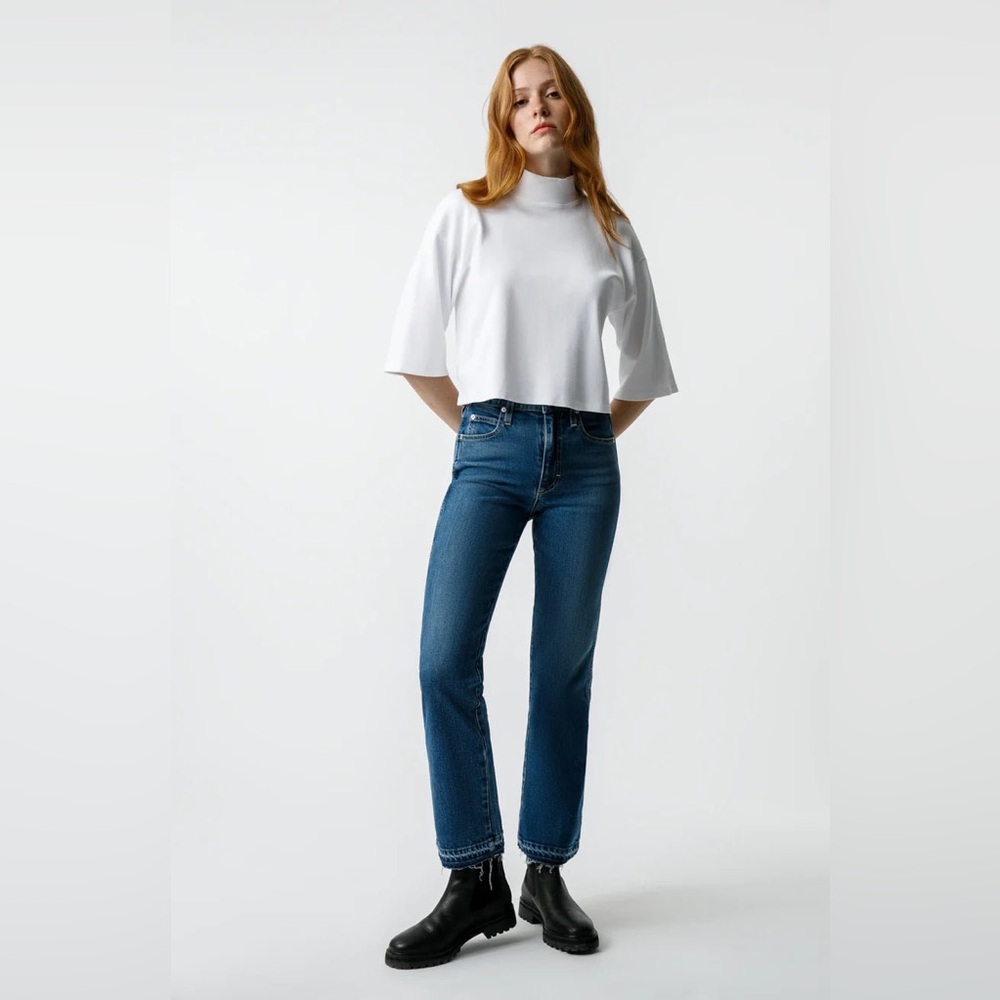 AMO Bella Crop Crush jeans size 25